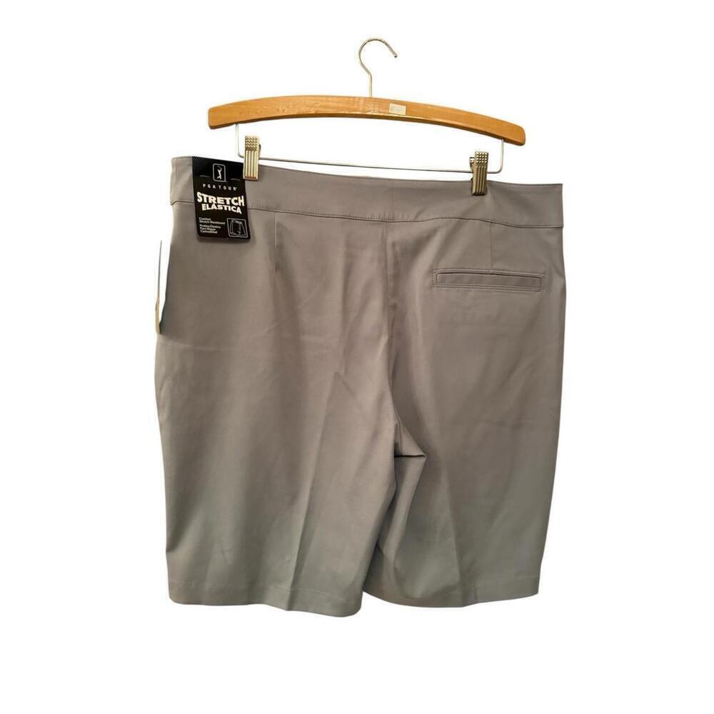 womens PGA Tour Gray Golf Shorts NWT Sz.14 - Picture 2 of 3